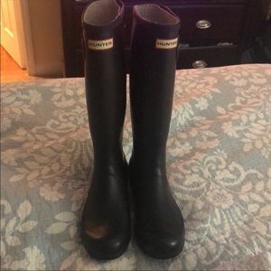 Tall black Hunter boots